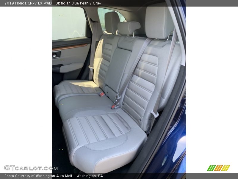 Obsidian Blue Pearl / Gray 2019 Honda CR-V EX AWD