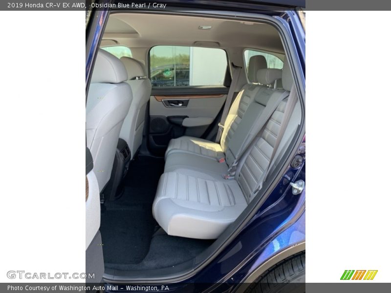 Obsidian Blue Pearl / Gray 2019 Honda CR-V EX AWD