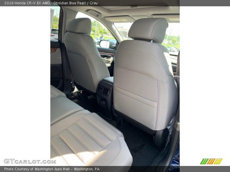 Obsidian Blue Pearl / Gray 2019 Honda CR-V EX AWD