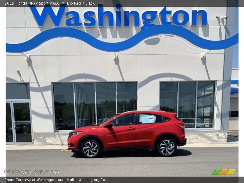 Milano Red / Black 2019 Honda HR-V Sport AWD