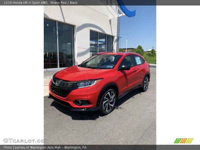 Milano Red / Black 2019 Honda HR-V Sport AWD