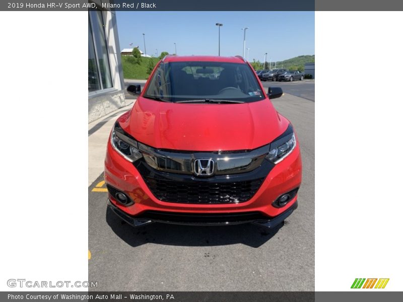 Milano Red / Black 2019 Honda HR-V Sport AWD