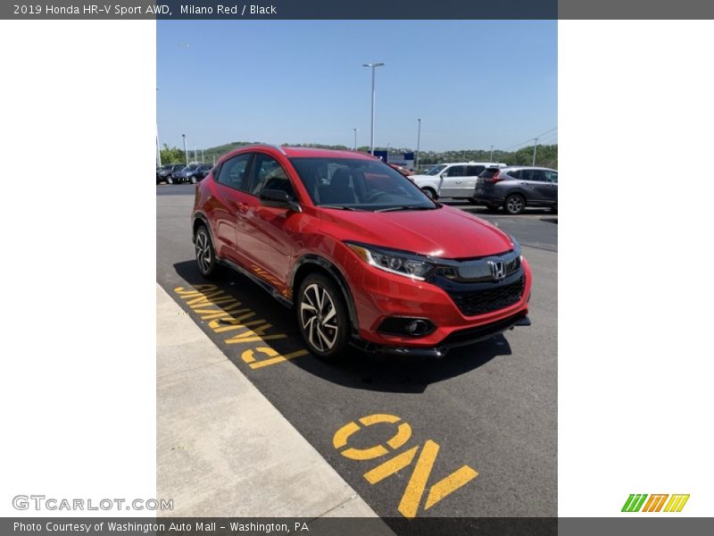 Milano Red / Black 2019 Honda HR-V Sport AWD