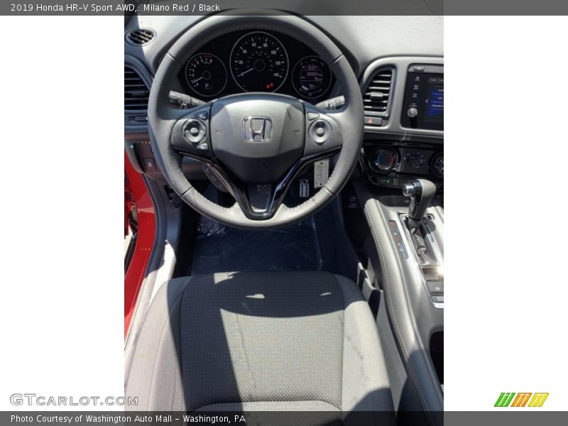 Milano Red / Black 2019 Honda HR-V Sport AWD