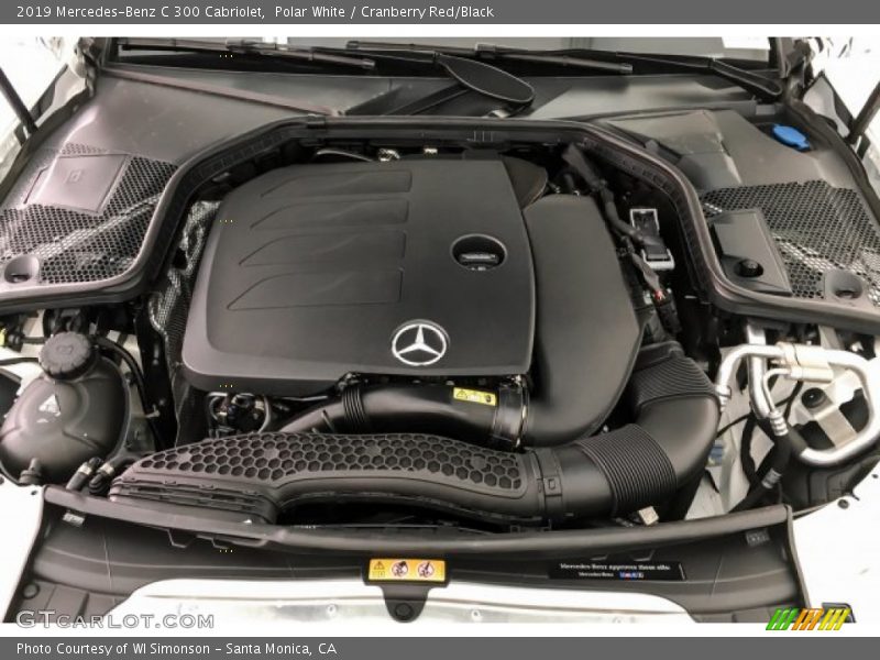 Polar White / Cranberry Red/Black 2019 Mercedes-Benz C 300 Cabriolet