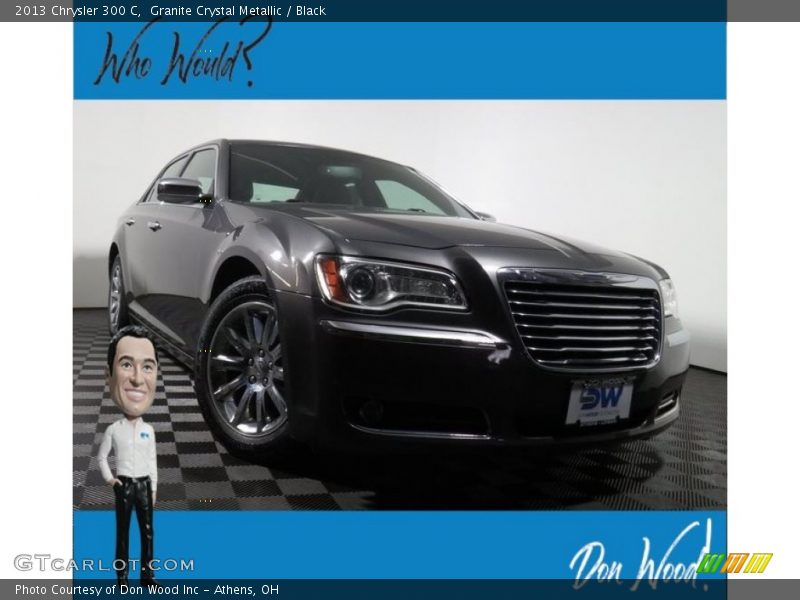 Granite Crystal Metallic / Black 2013 Chrysler 300 C