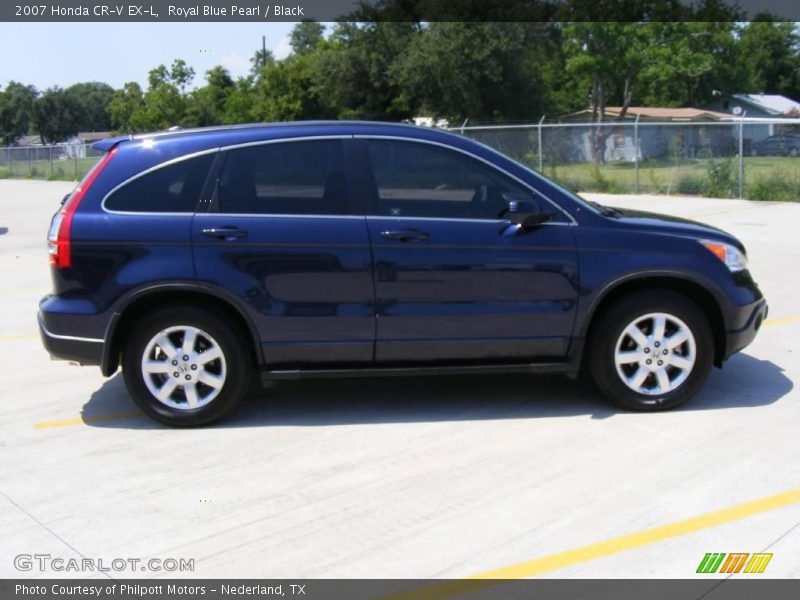Royal Blue Pearl / Black 2007 Honda CR-V EX-L
