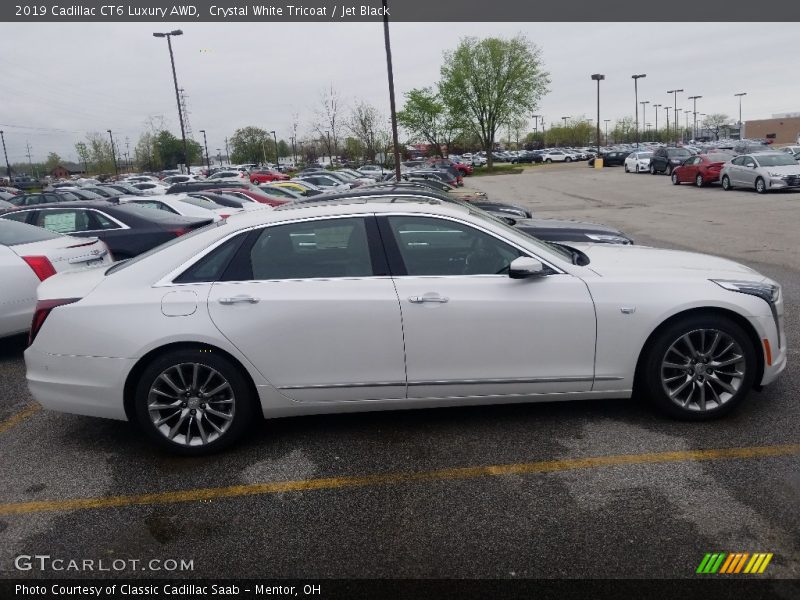 Crystal White Tricoat / Jet Black 2019 Cadillac CT6 Luxury AWD