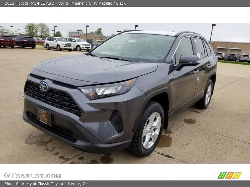 Magnetic Gray Metallic / Black 2019 Toyota RAV4 LE AWD Hybrid