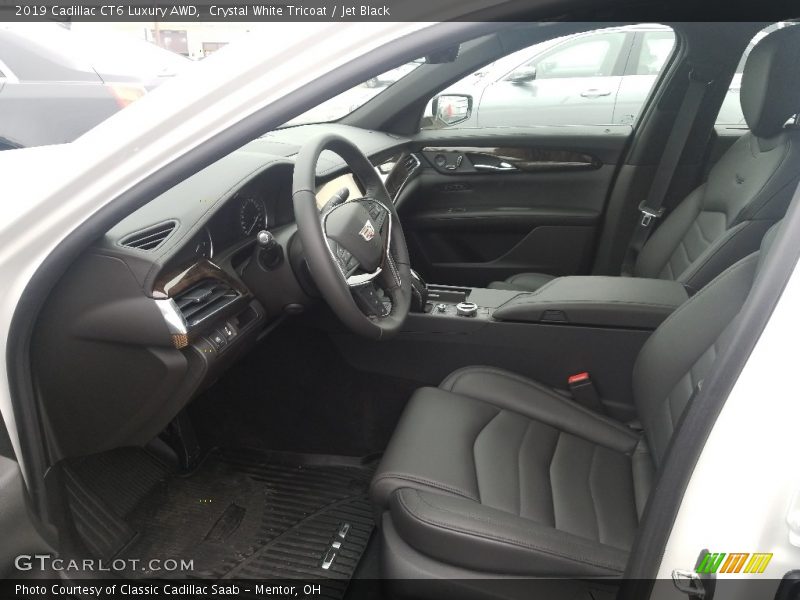 Crystal White Tricoat / Jet Black 2019 Cadillac CT6 Luxury AWD