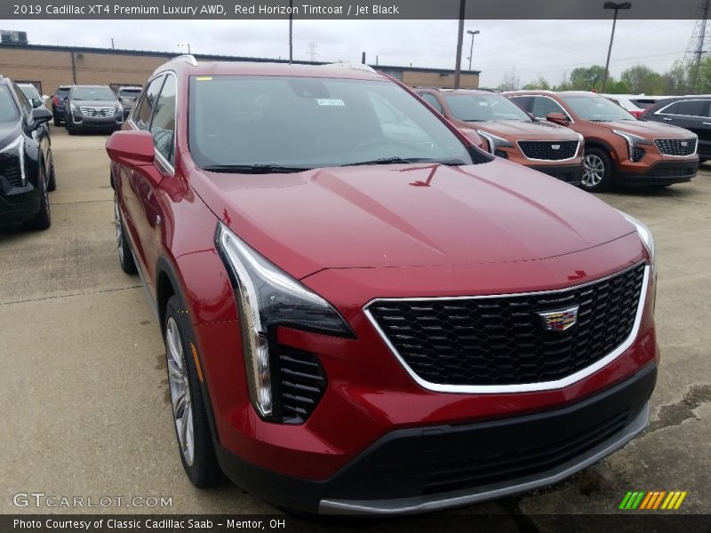 Red Horizon Tintcoat / Jet Black 2019 Cadillac XT4 Premium Luxury AWD