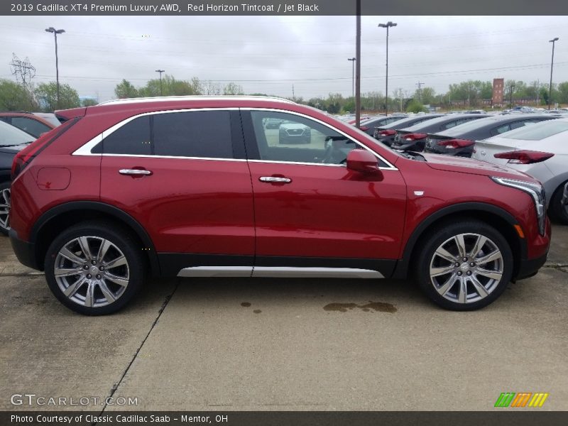 Red Horizon Tintcoat / Jet Black 2019 Cadillac XT4 Premium Luxury AWD