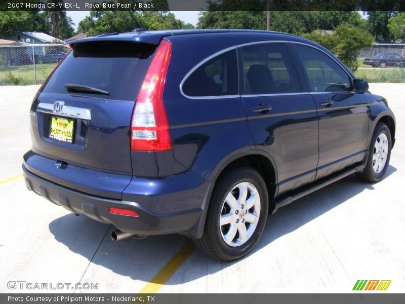 Royal Blue Pearl / Black 2007 Honda CR-V EX-L