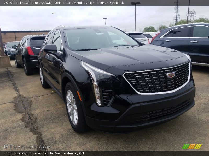 Stellar Black Metallic / Light Platinum/Jet Black 2019 Cadillac XT4 Luxury AWD