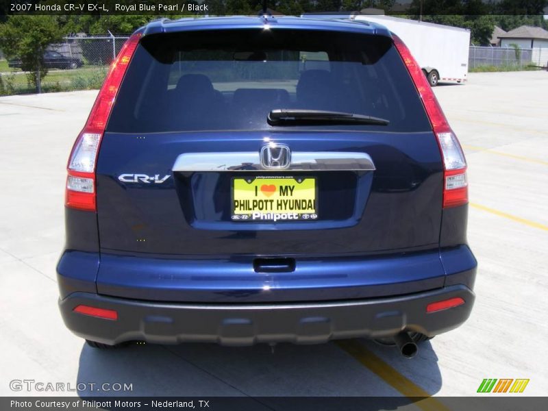 Royal Blue Pearl / Black 2007 Honda CR-V EX-L