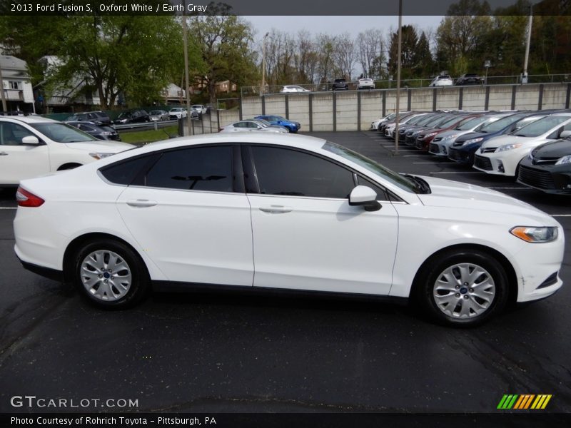 Oxford White / Earth Gray 2013 Ford Fusion S