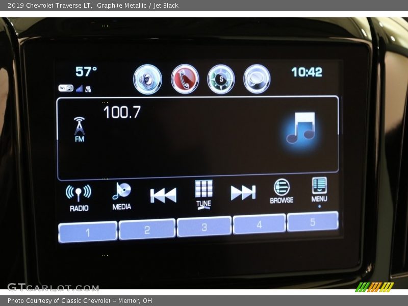 Graphite Metallic / Jet Black 2019 Chevrolet Traverse LT