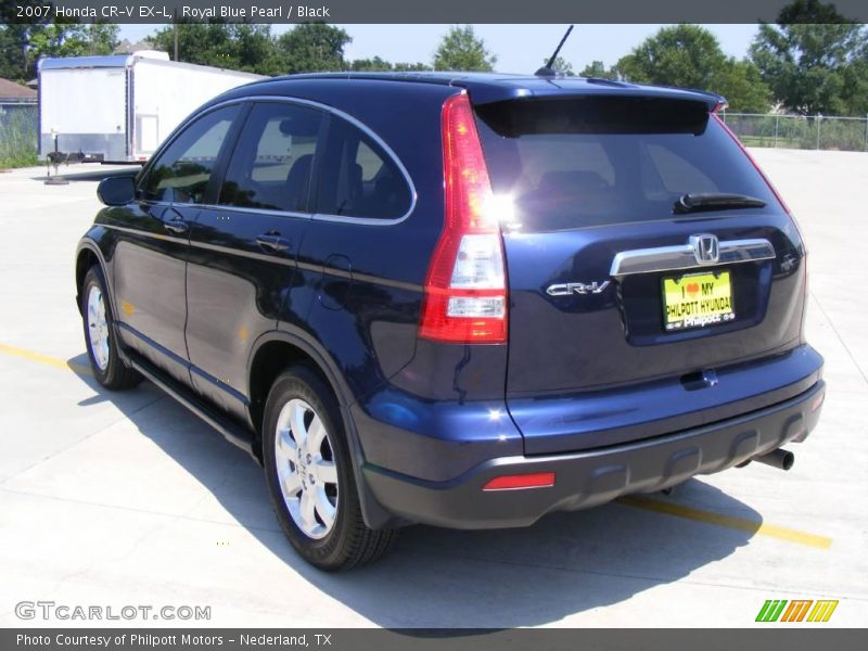 Royal Blue Pearl / Black 2007 Honda CR-V EX-L