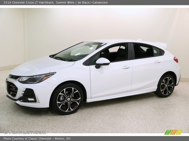 Summit White / Jet Black/­Galvanized 2019 Chevrolet Cruze LT Hatchback