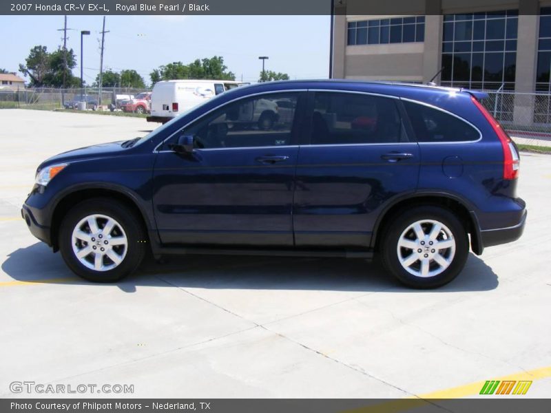 Royal Blue Pearl / Black 2007 Honda CR-V EX-L