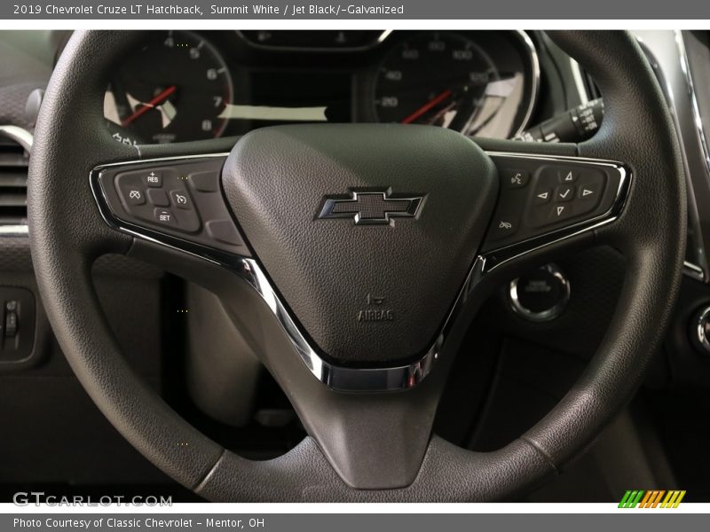 Summit White / Jet Black/­Galvanized 2019 Chevrolet Cruze LT Hatchback