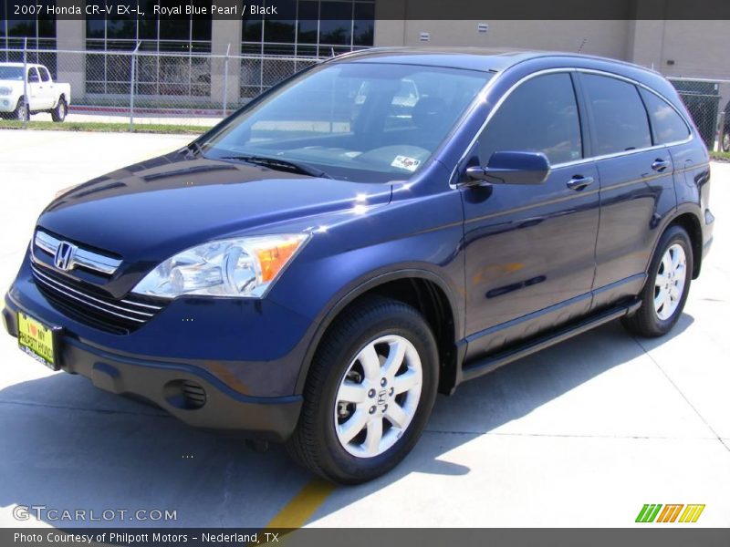 Royal Blue Pearl / Black 2007 Honda CR-V EX-L