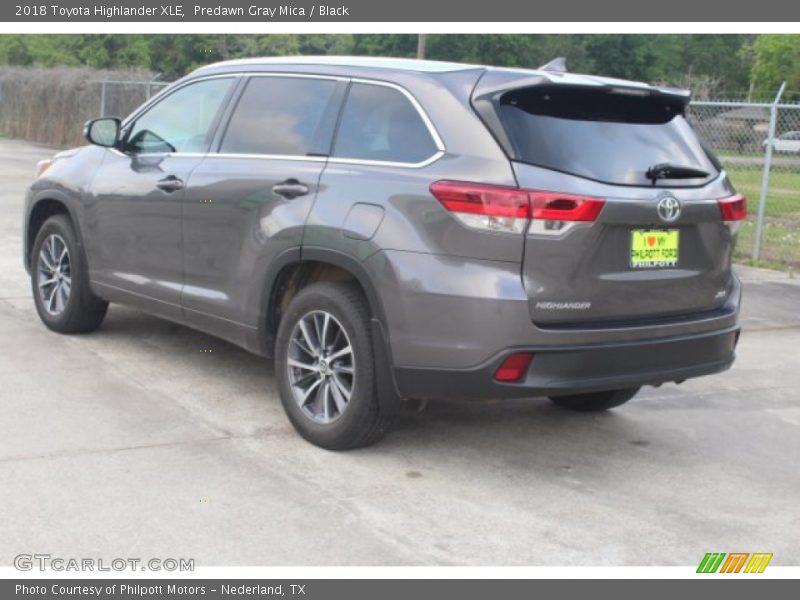 Predawn Gray Mica / Black 2018 Toyota Highlander XLE