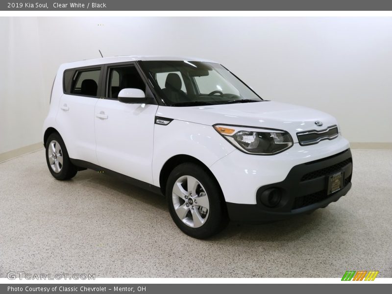 Clear White / Black 2019 Kia Soul