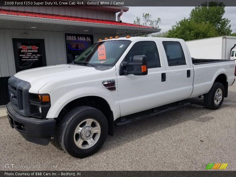 Oxford White / Camel 2008 Ford F350 Super Duty XL Crew Cab 4x4