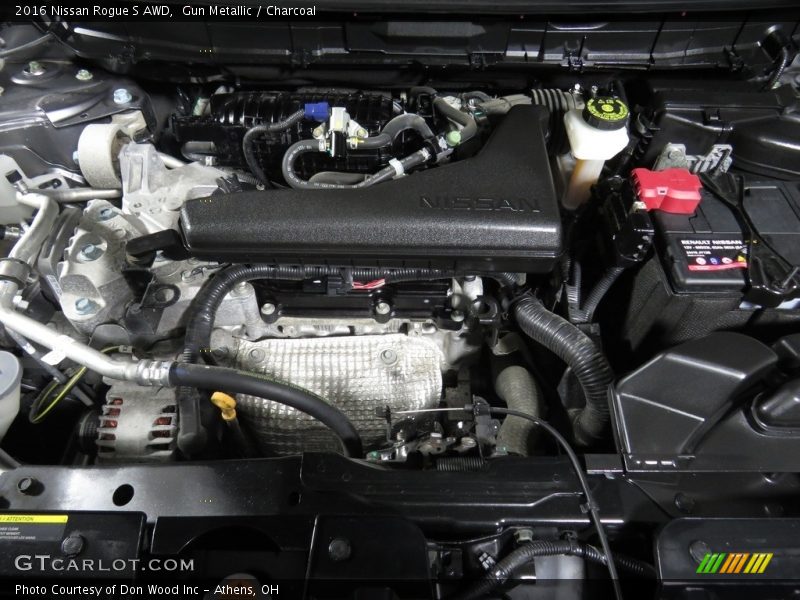 Gun Metallic / Charcoal 2016 Nissan Rogue S AWD
