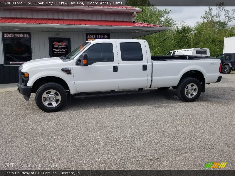 Oxford White / Camel 2008 Ford F350 Super Duty XL Crew Cab 4x4