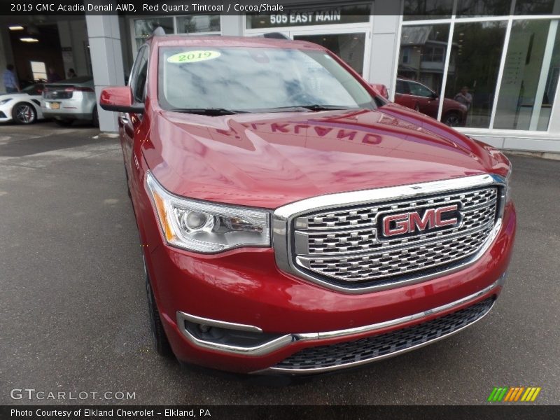 Red Quartz Tintcoat / Cocoa/Shale 2019 GMC Acadia Denali AWD