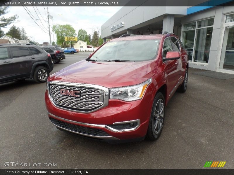 Red Quartz Tintcoat / Cocoa/Shale 2019 GMC Acadia Denali AWD