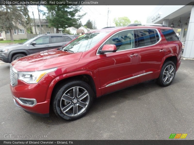 Red Quartz Tintcoat / Cocoa/Shale 2019 GMC Acadia Denali AWD