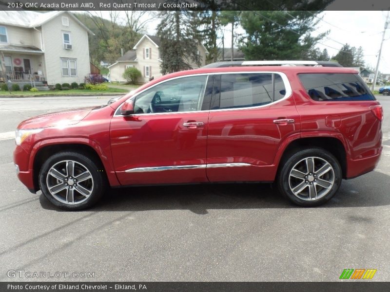 Red Quartz Tintcoat / Cocoa/Shale 2019 GMC Acadia Denali AWD