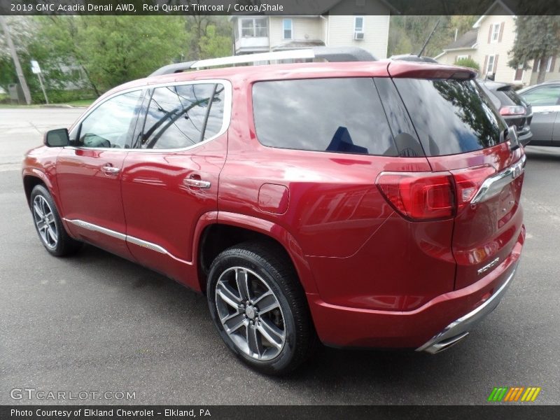 Red Quartz Tintcoat / Cocoa/Shale 2019 GMC Acadia Denali AWD