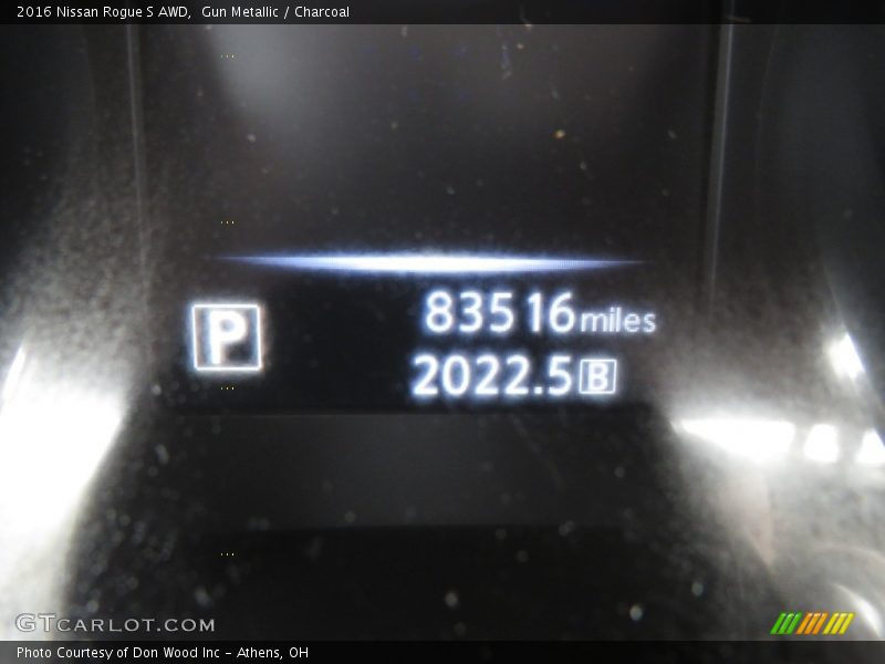 Gun Metallic / Charcoal 2016 Nissan Rogue S AWD