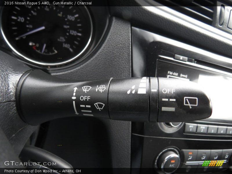 Gun Metallic / Charcoal 2016 Nissan Rogue S AWD