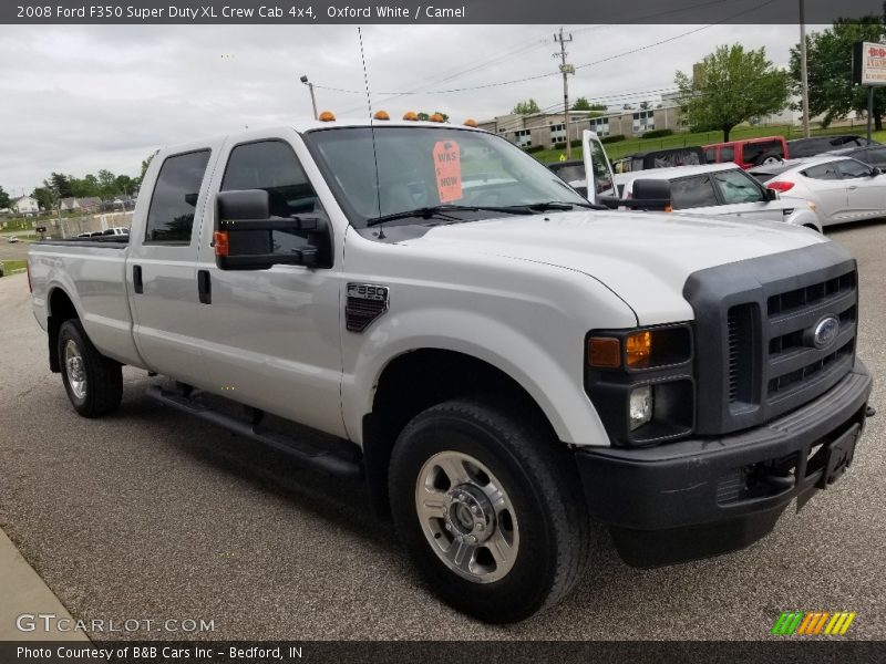 Oxford White / Camel 2008 Ford F350 Super Duty XL Crew Cab 4x4