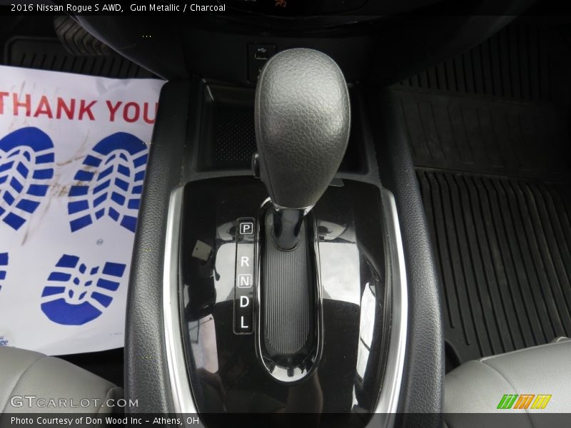 Gun Metallic / Charcoal 2016 Nissan Rogue S AWD