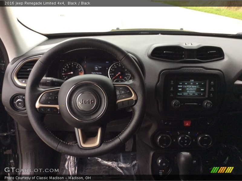 Black / Black 2016 Jeep Renegade Limited 4x4