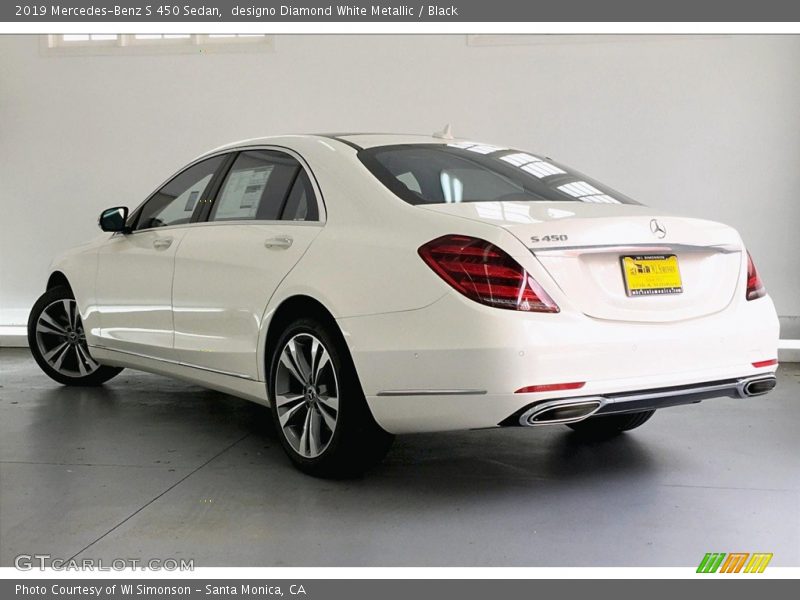 designo Diamond White Metallic / Black 2019 Mercedes-Benz S 450 Sedan