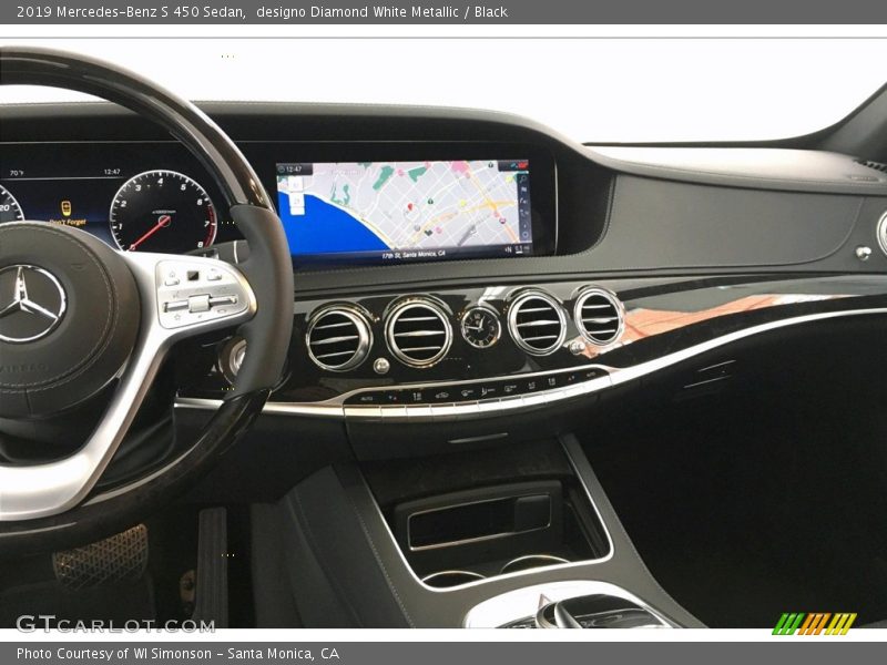 designo Diamond White Metallic / Black 2019 Mercedes-Benz S 450 Sedan