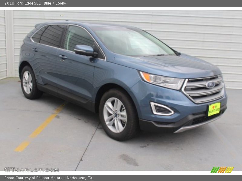 Blue / Ebony 2018 Ford Edge SEL