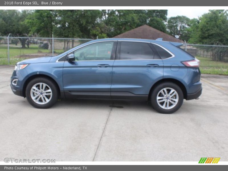 Blue / Ebony 2018 Ford Edge SEL