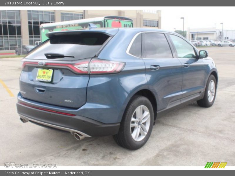 Blue / Ebony 2018 Ford Edge SEL