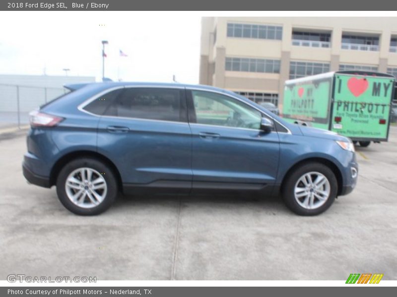 Blue / Ebony 2018 Ford Edge SEL