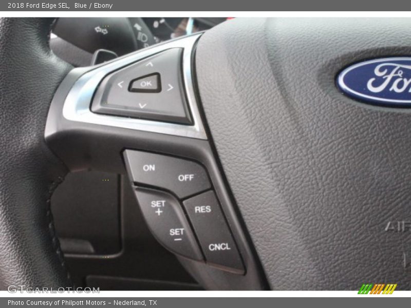Blue / Ebony 2018 Ford Edge SEL