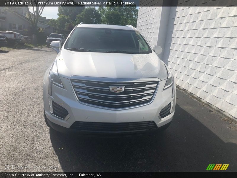 Radiant Silver Metallic / Jet Black 2019 Cadillac XT5 Premium Luxury AWD