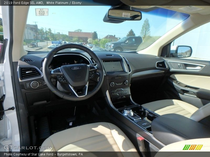 White Platinum / Ebony 2019 Ford Edge SEL AWD